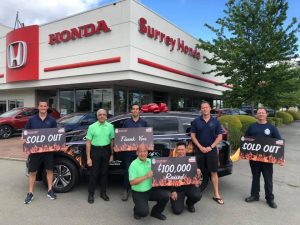 Proudly Partnered with The Surrey Firefighters Charitable Society / Surrey Honda Mental Health Initiatives Program 